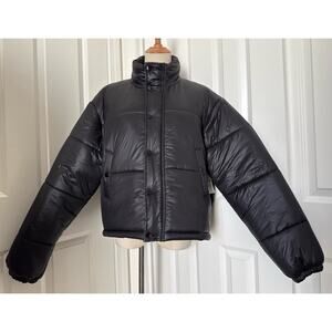 Sadie & Sage Black Puffer Black Jacket Women’s Small NWTs Fits Up To A Large